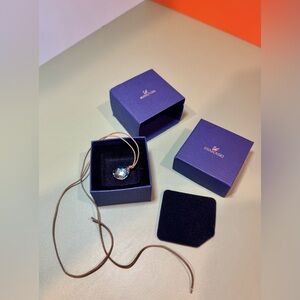 SWAROVSKI - Mini Galet Crystal Pendant Necklace - Iridescent - RARE - NIB / NWT!